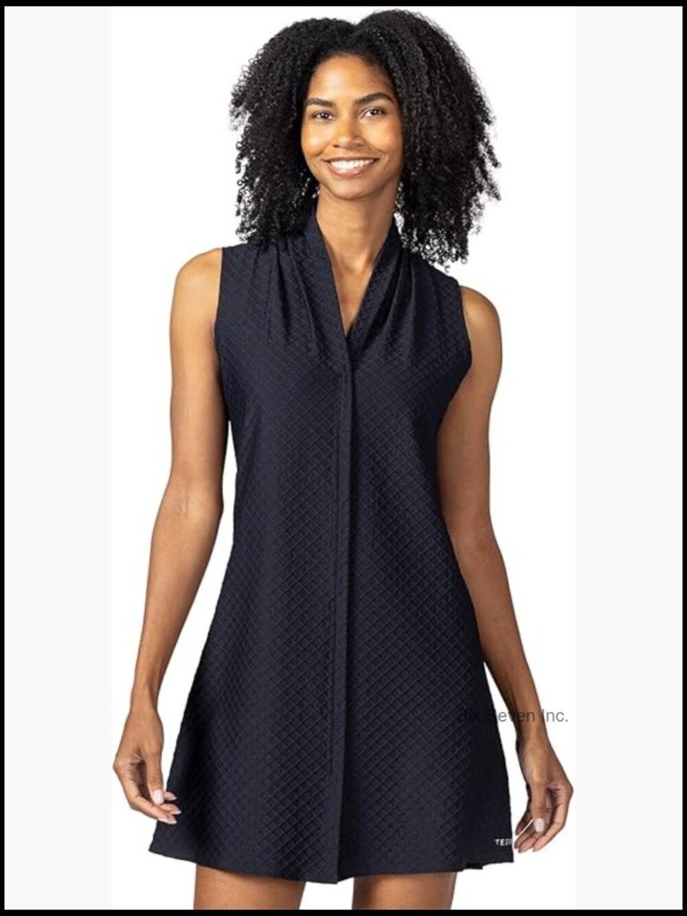 Sleeveless V-Neck Active Dress with Pockets Relaxed Fit